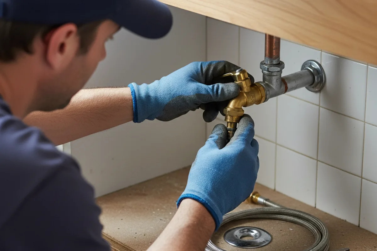 Shutoff valve and fitting work during Faucet and Fixture Repair in Winter Garden